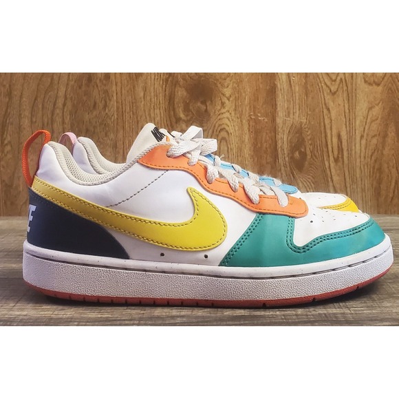 Nike Court Borough Low Recraft GS Sneakers Youth Size 4Y Multicolor